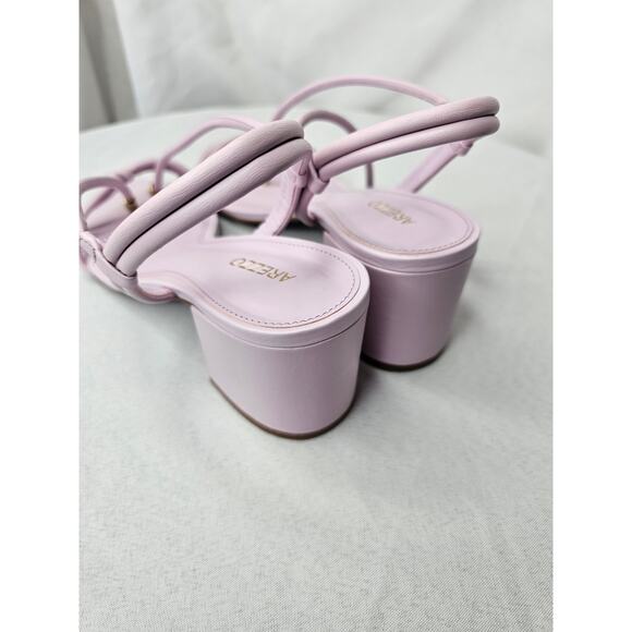 Arezzo Women's Camila Mid Block Heel Sandals Violet Size 9B NWT - Picture 5 of 7